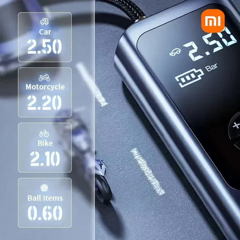 Xiaomi 12000mAh Wireless Portable Car Air Pumps Compressor 12V 150PSI Electric Tire Inflator Pump For Car Motorcycle Balls Hot - Image 2