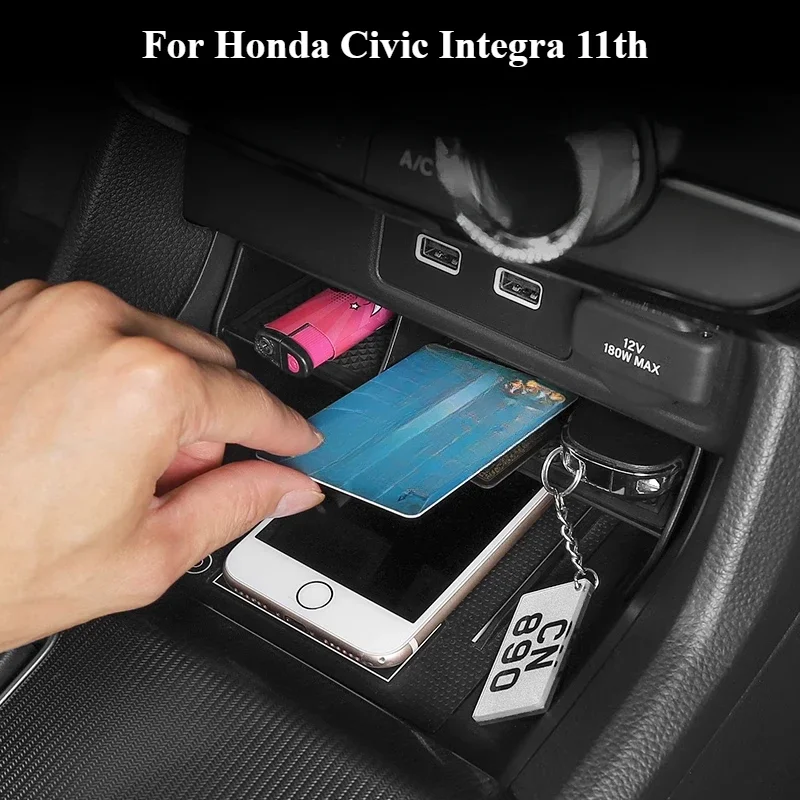 For Honda Civic Integra 11th Center Console Handrail Box Storage Box Storage Car Interior Decoration Modification  Accessories