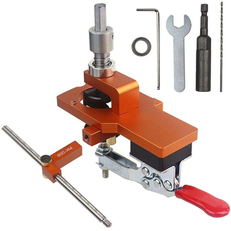 Light Weight Woodworking Hole Opener Tools Hinge Jig Kit Hole Drilling Guide Locator With Fixture Door Cabinet Puncher Tools