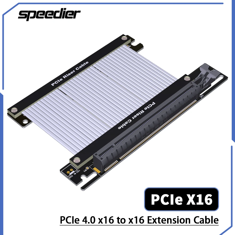 

Riser PCI Express 4.0 x16 Riser Cable High Speed Stable PCIe4.0 16x Riser Extender Single Reverse Compatibility For ITX