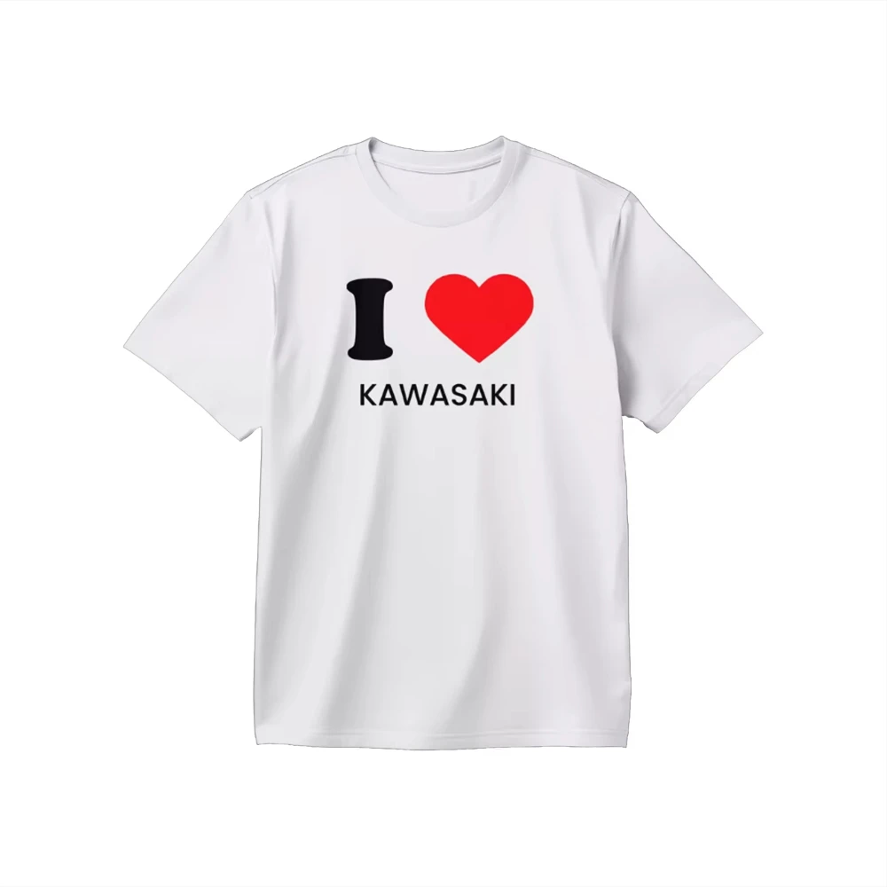 

I Love Kawasaki T-shirts Off-road Racing Suit Unisex Summer Rider Motorcycle T-shirt Fashion Cool Gift