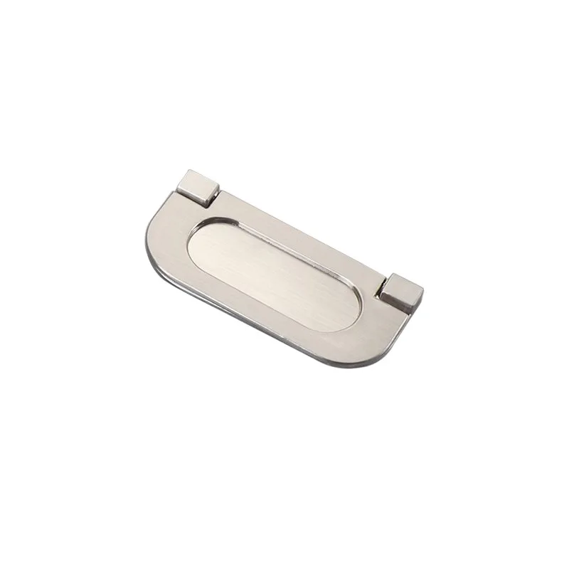 تاتامي مقابض الأبواب المخفية سبائك الزنك راحة فلوش سحب غطاء الطابق مقبض كابينة فضي أسود الأثاث مقبض الأجهزة #2