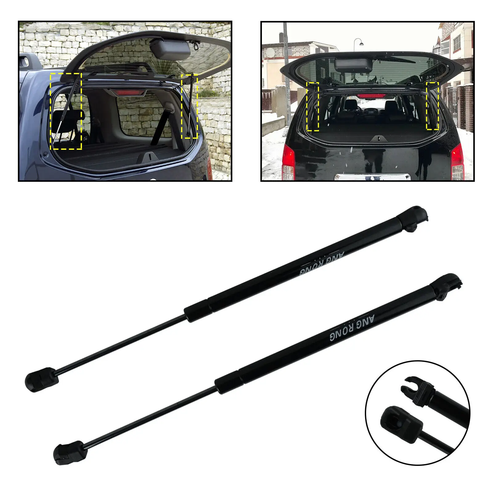 1 Pair Rear Glass Window Gas Spring Struts For Nissan Pathfinder III R51 2005-13