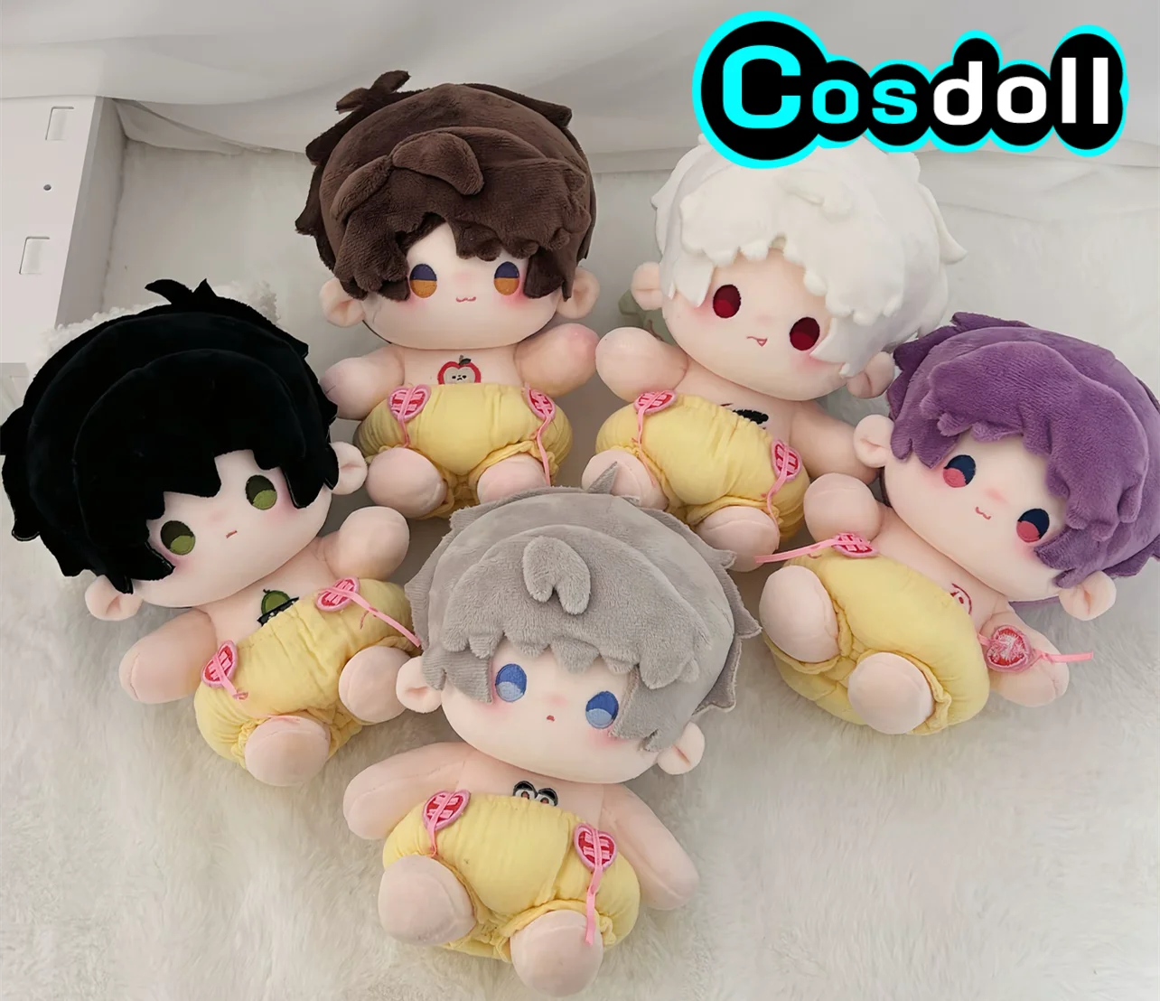 In Stock 20cm Love and Deepspace Rafayel Sylus Caleb Zayne  Stuffed Plushie Flower Pants Doll With Skeleton Ornament Anime Game