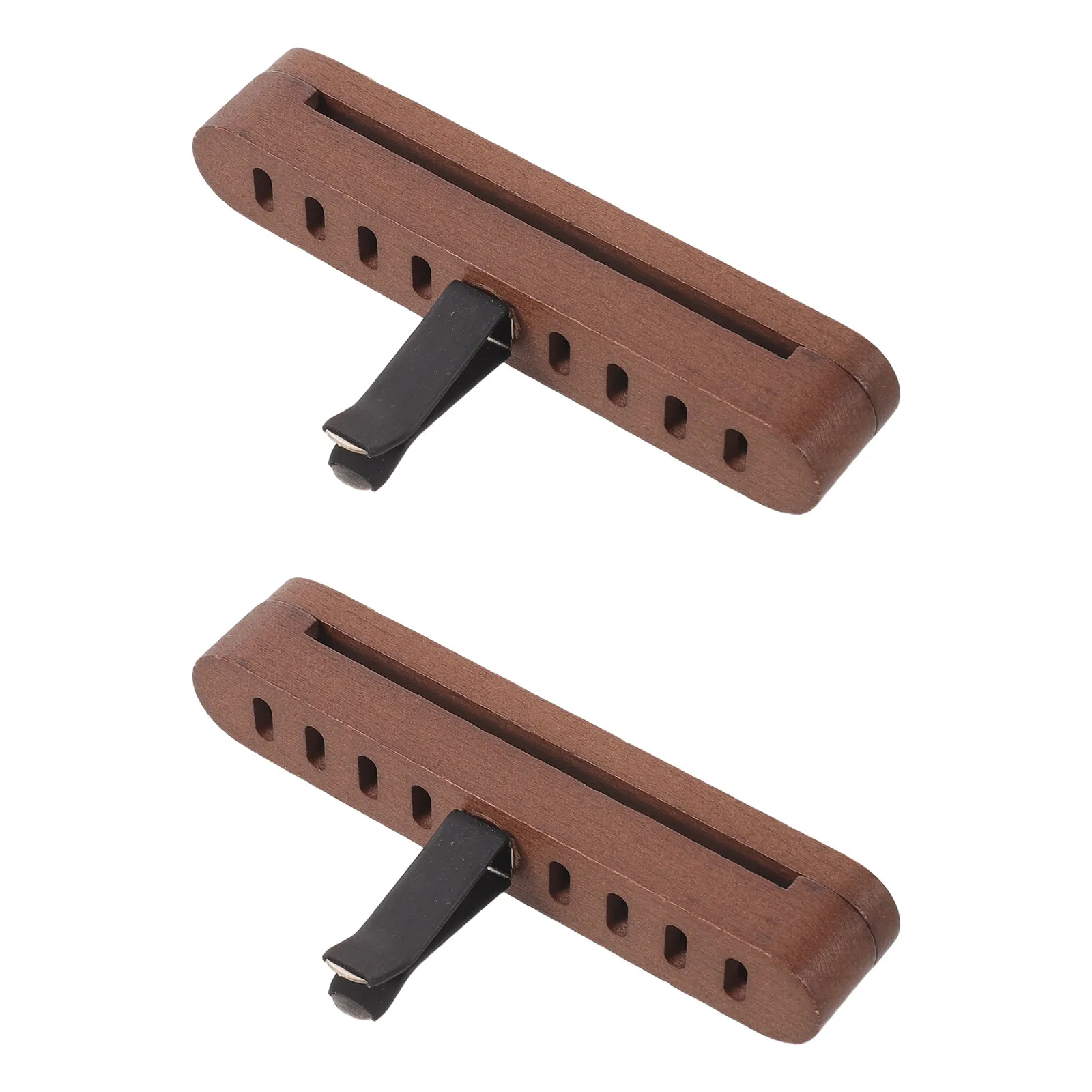 

1Set Wooden Car Aromatherapy Essential Oil Diffuser Vent Clip with Cotton Sticks Natural Wood Air Freshener for Vehicle Office
