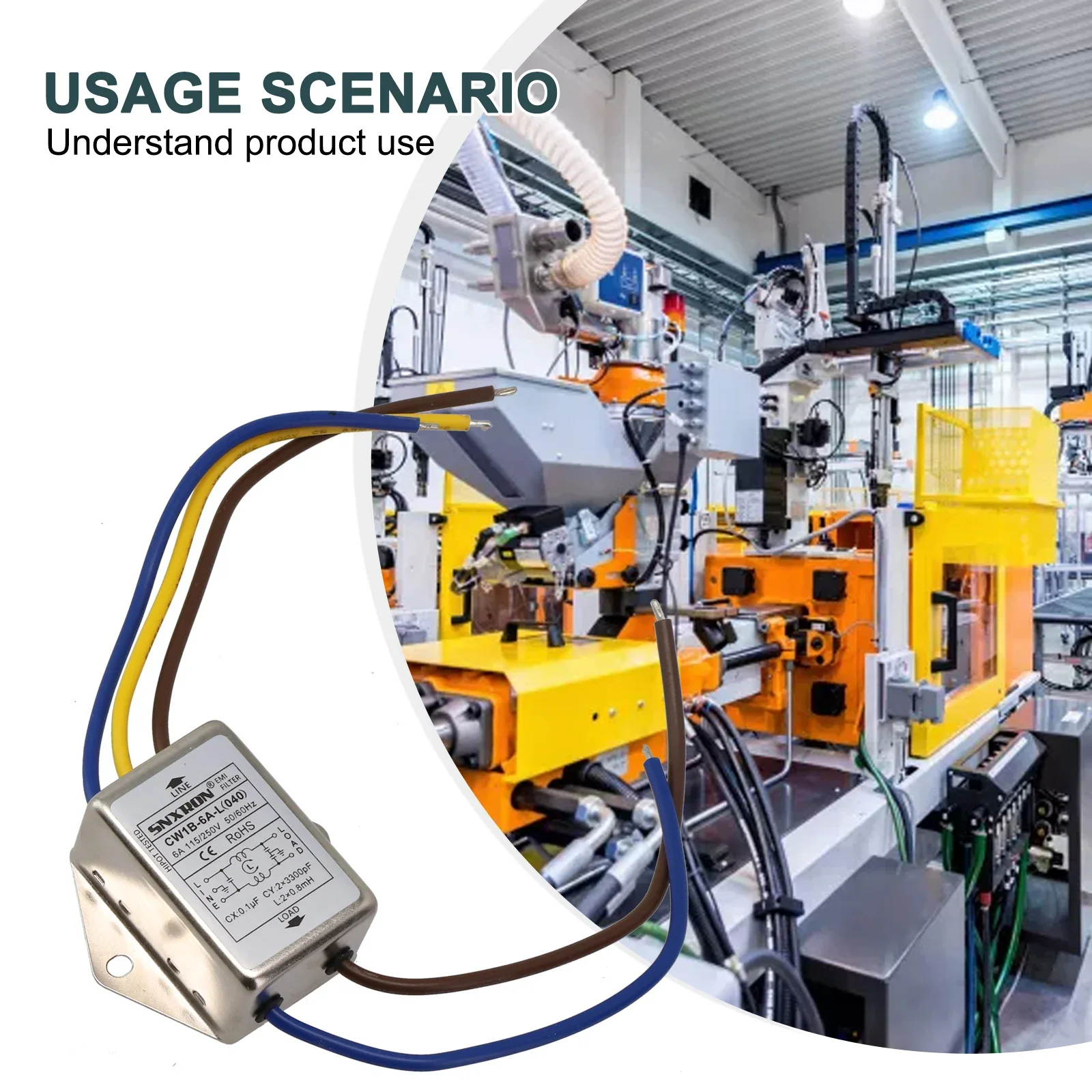 Effective Interference Suppression CW1BL 3A6A10A Power Filter Suitable For Electronic Data Processing Equipment