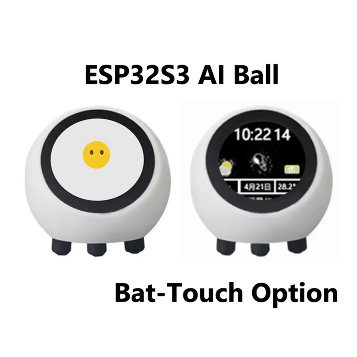 A32I AI Voice Chat Robot ESP32-S3 N16R8 Electronic Eye Clock Desktop EspHome Assistant Compatible with XiaoZhi Home Control