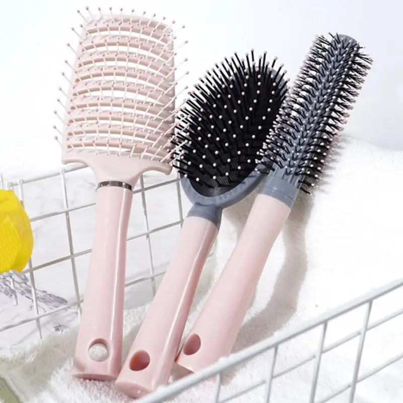 

3pcs Hair Massage Brush Set Anti Static Detangling Comb Hairdressing Airbag Design for Salon and Home Use
