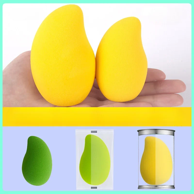 1Pc New Mango Shape Soft Makeup Sponge Face Beauty Cosmetic Powder Puff for Foundation Concealer Cream Make Up Blender Tools