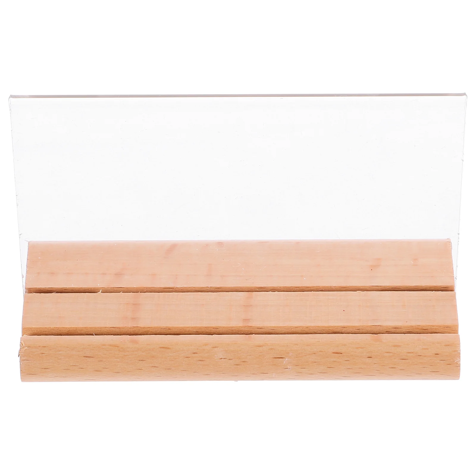 

Dual Purpose Display Stand Labels for Storage Bins Sign Board Showing Shop Holder Rack Wooden Price Tag Office Restaurant Menu