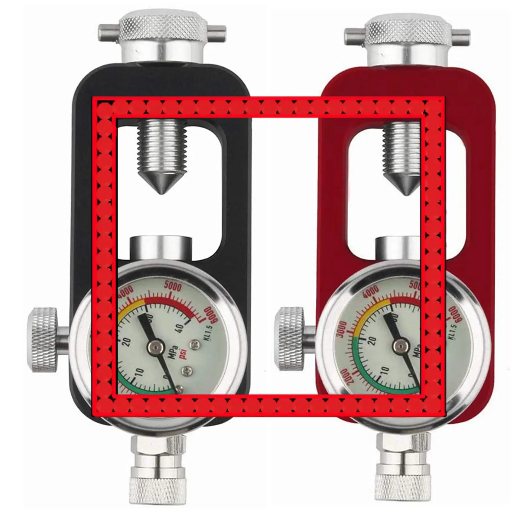 

Premium 2Pcs 6000Psi Scuba Tank Refill Adapter Aluminium Alloy Fill Station Diving Equipment,Black & Red