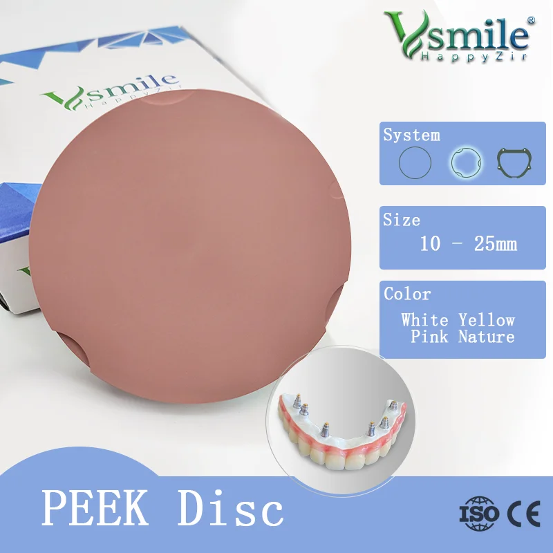 milling disc frameworks peek milling disc for  Zirkonzahn Dental Lab implant materila