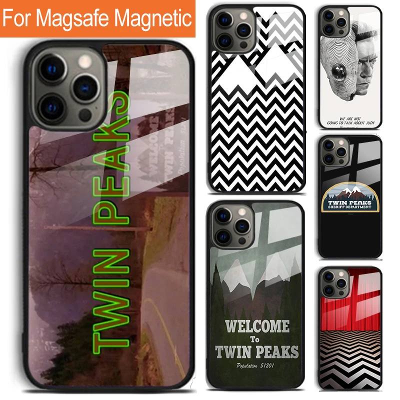 TV Series Twin Peaks Dale Cooper Phone Case For iPhone 16 15 14 13 12 11 Pro Max Plus Magsafe Magnetic Wireless Charging Cover