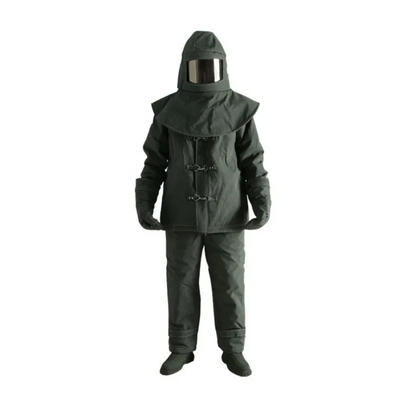 High temperature fire protection clothing, high temperature resistance, fire protection clothing, split type, black YFBH-01