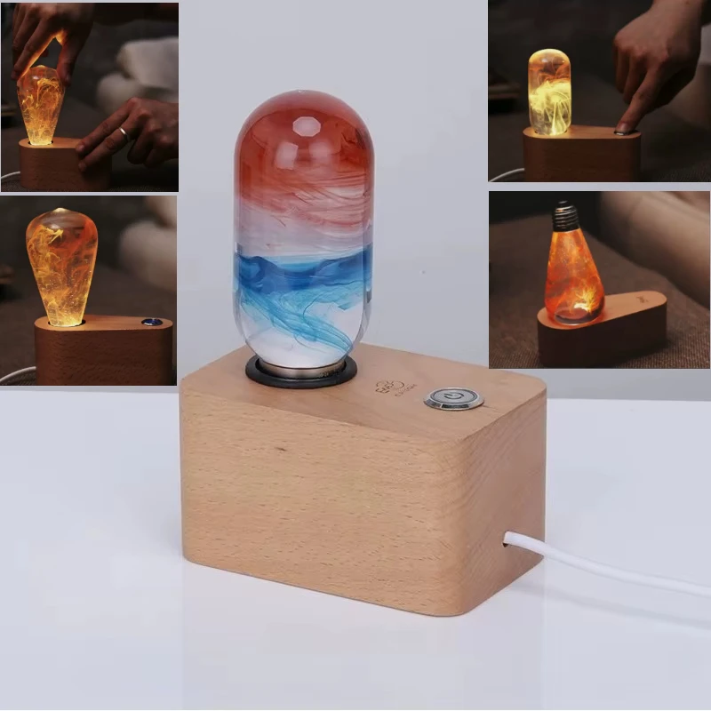NEW Atmosphere Morning Glow Resin Luminous Ornament Home Desktop Decoration Crafts Exquisite Gifts