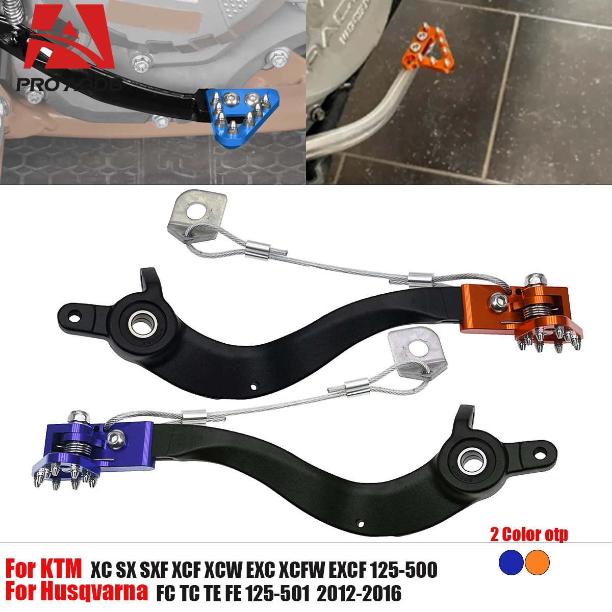 

For KTM SX SXF EXC EXCF XC XCF XCW XCFW 125 250 300 350 450 500 2008-2016 Motorcycle Protective Rear Brake Pedal Arm Lever Saver