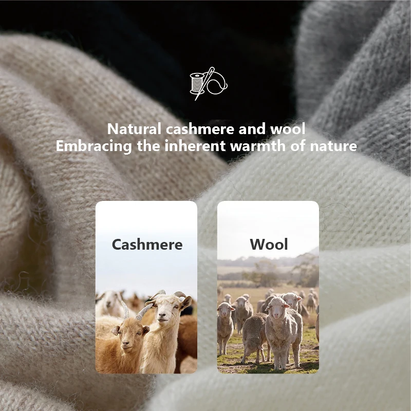 AMII レディースセーター 多用途ウール 長袖 2025年冬 暖かい エレガント スリム プルオーバー 女性用セーター ニットトップス 12523165