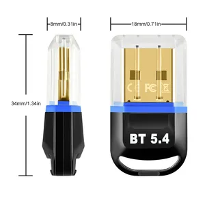Adaptador Dongle Bluetooth USB para PC Speaker, Mouse Sem Fio, Teclado, Receptor de Áudio de Música, Transmissor Livre, 5.4, 5.3 10 principais vendas adaptador controle para pc - №4