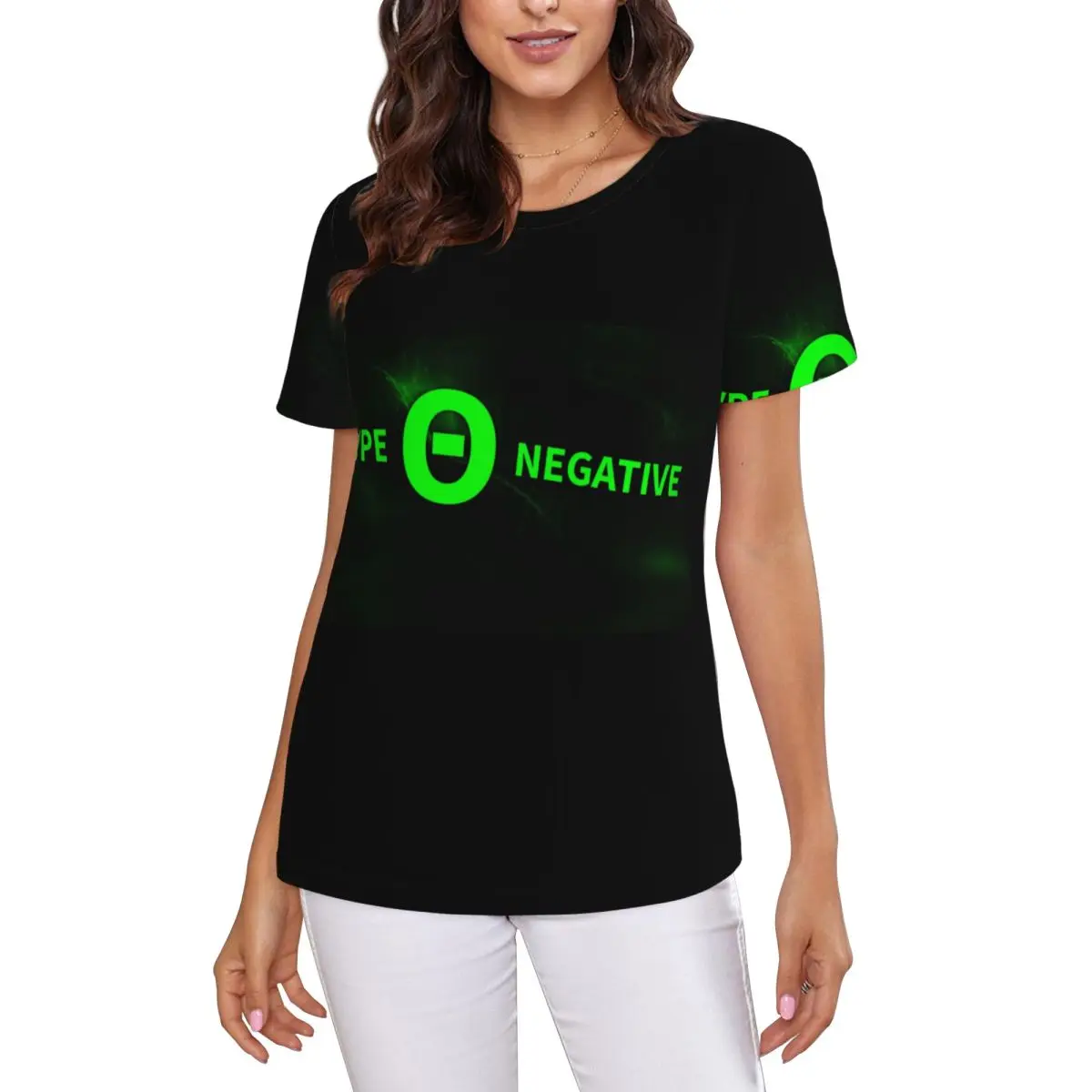 Type O Negative T-Shirt Women Short Sleeve T Shirts Round Neck Clothes Cotton Summer Tees Streetwear