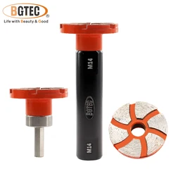 BGTEC Dia35/48/58mm Diamond Grinding Wheel Cleaning Bottom Flowerpot Pebble Granite Stone M14 or 5/8-11 with Extension DIY Tool