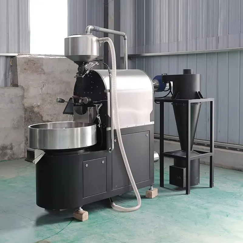 Fully Automatic 6kg Coffee Roasting Machine with PLC Touch Screen Control High Efficiency Professional Coffee Roaster