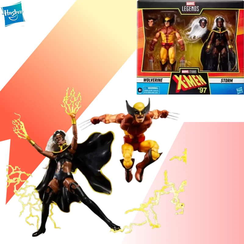 

【IN STOCK】Hasbro Marvel Legends X-Men '97 Wolverine & Storm 2-Pack Collection Model Action Figure Boys Toys Gifts