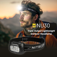 Wholesale NITECORE NU30 500LMs White Light+Red Light Headlamp 1500mAh Rechargeable Li-ion Battery Running Hiking Camping Outdoor