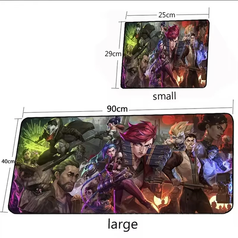 Alfombrillas de ratón Arcane Jinx de Anime, alfombrilla para teclado de PC VI 400x900mm, accesorios para juegos, alfombrillas para jugadores para LOL, alfombrilla grande para escritorio de oficina