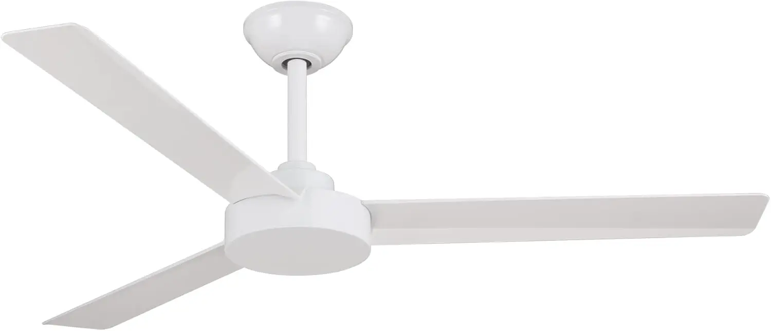 F524-WHF Roto 52 Inch Ceiling Fan 3 Blades in Flat White Finish