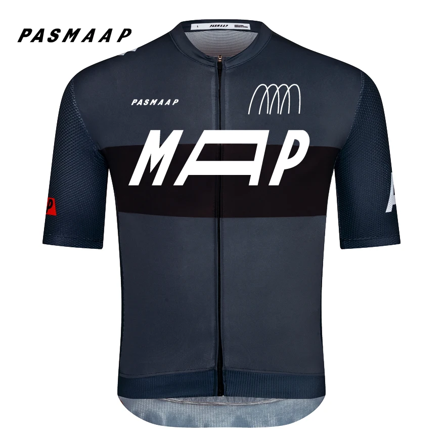 PASMAAP-Camisola Masculina de Ciclismo de Manga Curta, Camisa de Bicicleta MTB Road, Roupas Pro Team de Alta Qualidade