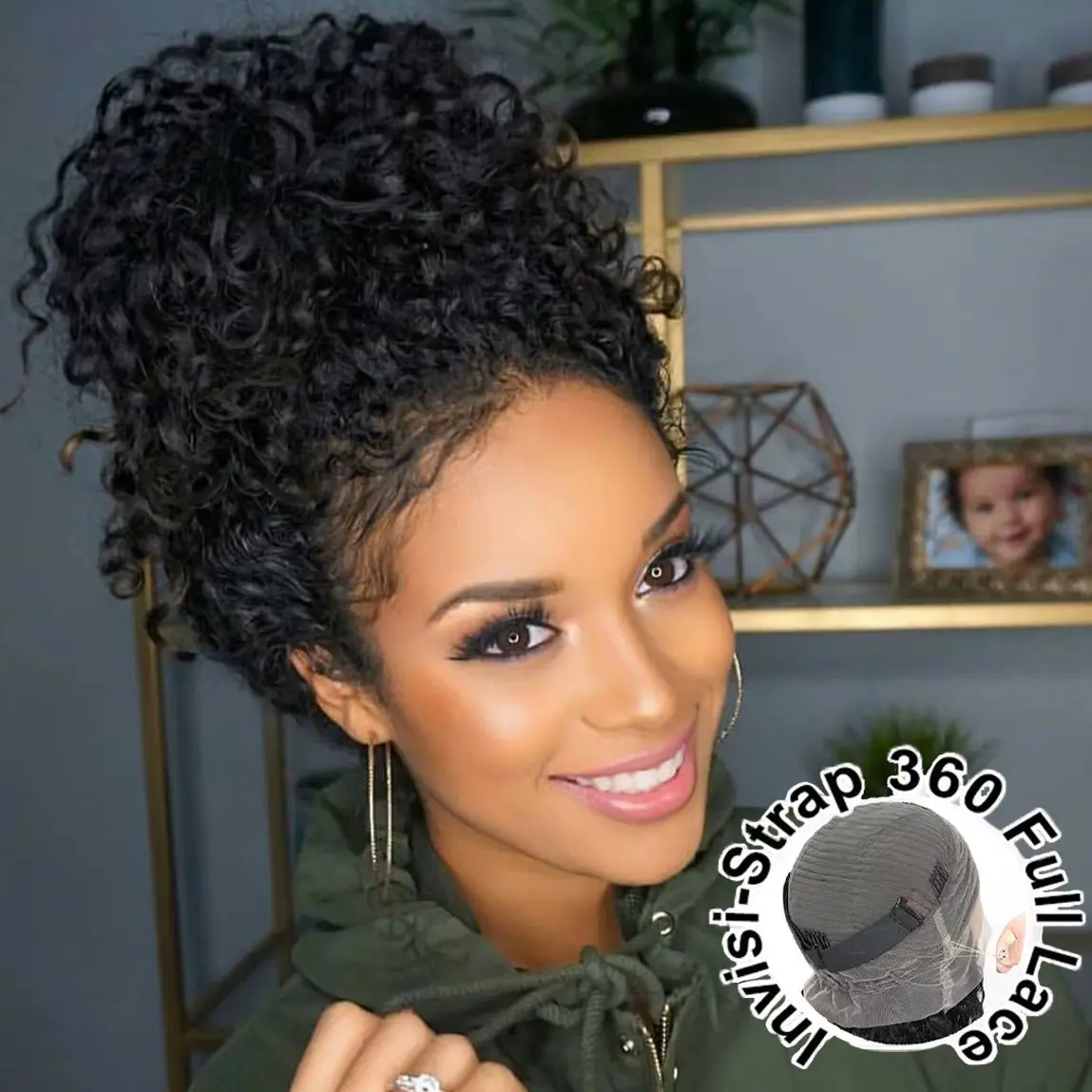 360 HD Full Lace Curly Wigs Human Hair Preplucked 13x6 13x4 Lace Frontal Wig Deep Wave Glueless Human Hair Ready To Wear 30 Inch