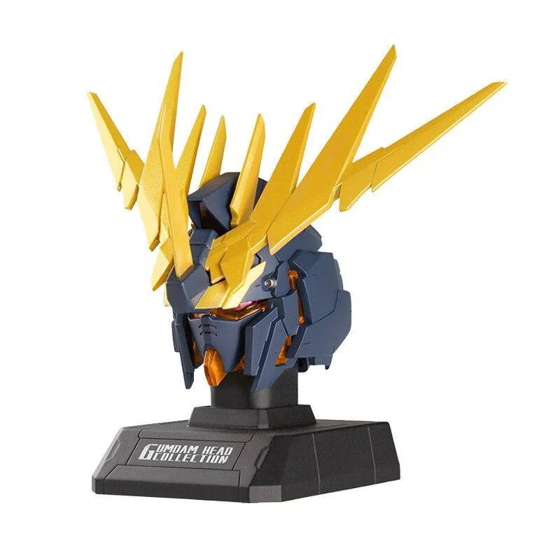 Bandai Genuine UNICORN GUNDAM Gundam Mobile Suit Blind Box Head Sculpture Bust Anime Collectible Toy Gift Peripheral Decoration