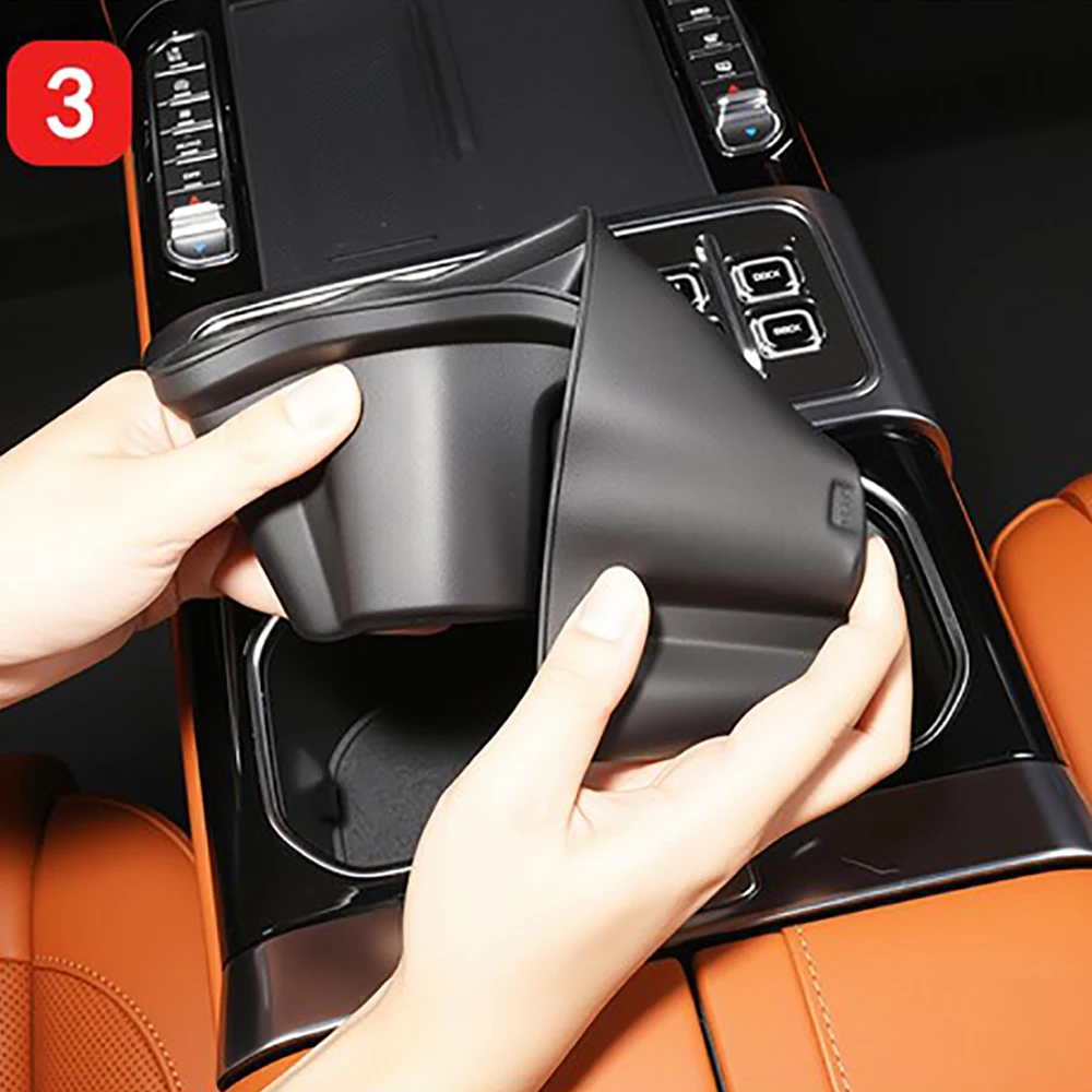 Central Control Water Cup Silicone Storage Fit For CHERY JETOUR G700 2025 2026 Silent Storage Box Interior Modified Accessories