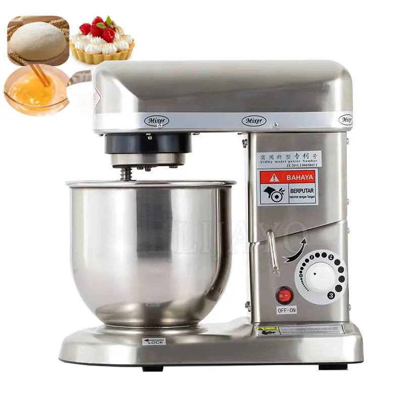 

Stainless Steel Electric Chef Stand Food Mixer Automatic Whisk Eggs Beater Cream Blender Cake Bread Dough Kneading Machine