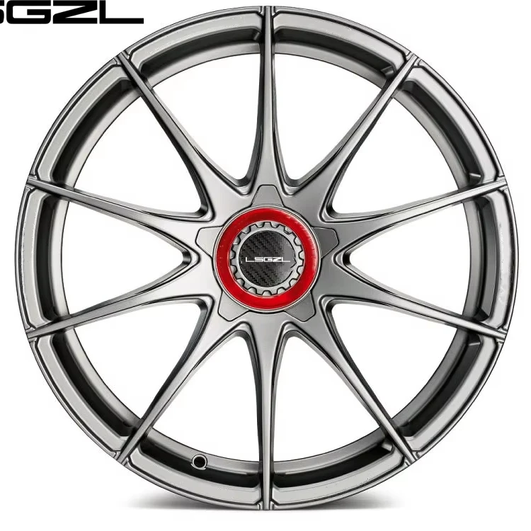 Black Multi Spoke Deep Concave Custom Forged Wheels Universal Passenger Car Auto Modification Tuning Parts