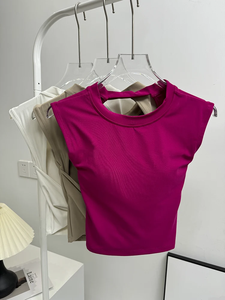 Backless Sports Short Shirts Women Gym Women Fitness Sexy Crop Top Quick-Drying Yoga Clothing Breather Workout Sportswear Women