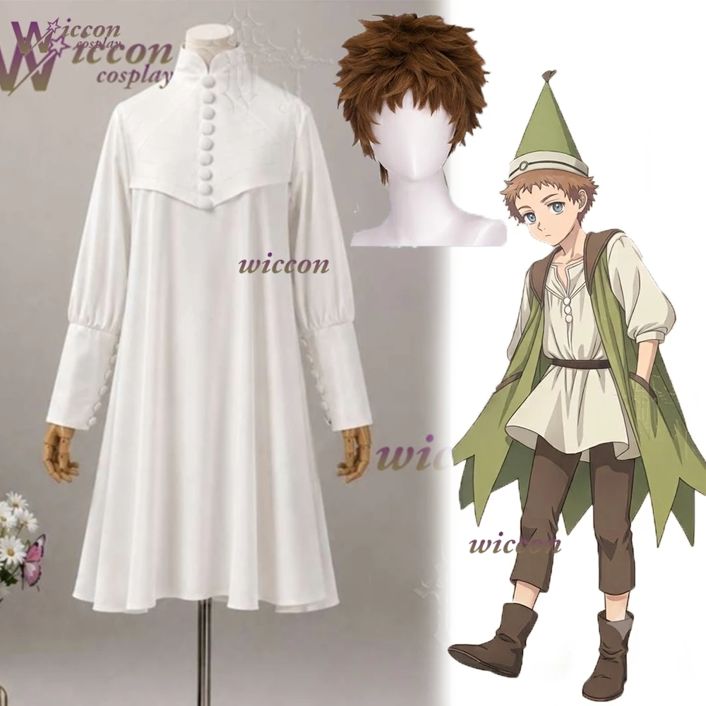 Perruque courte et moelleuse orange WonkaCos Atelier Tartah avec accessoire doux argenté naturel pour Halloween, événement de convention anime