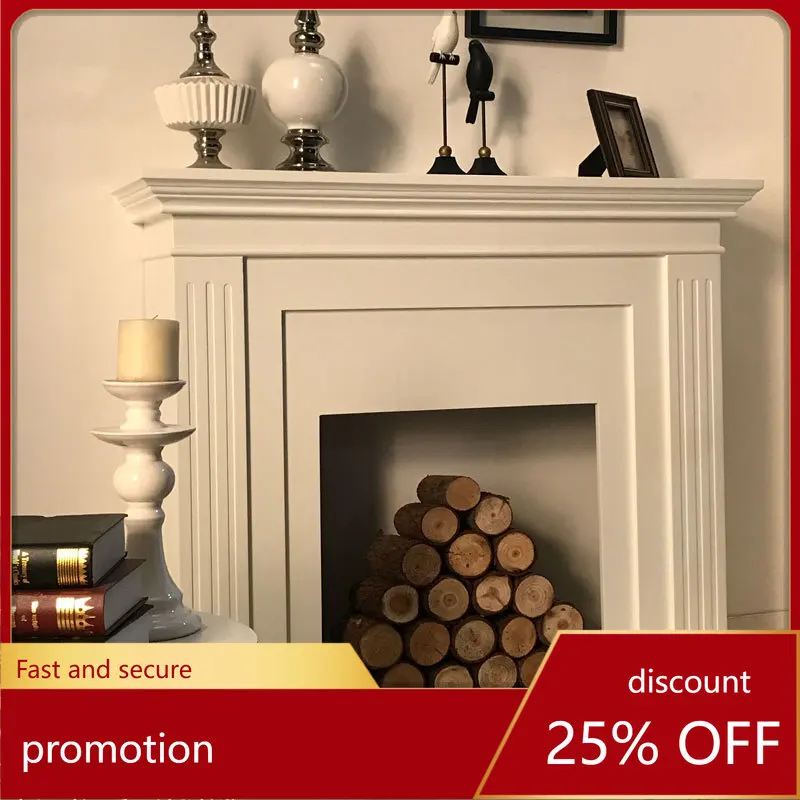 

ZML Fireplace Background Wall TV Cabinet Electric Fireplace Decorative Cabinet Rack Heating Core