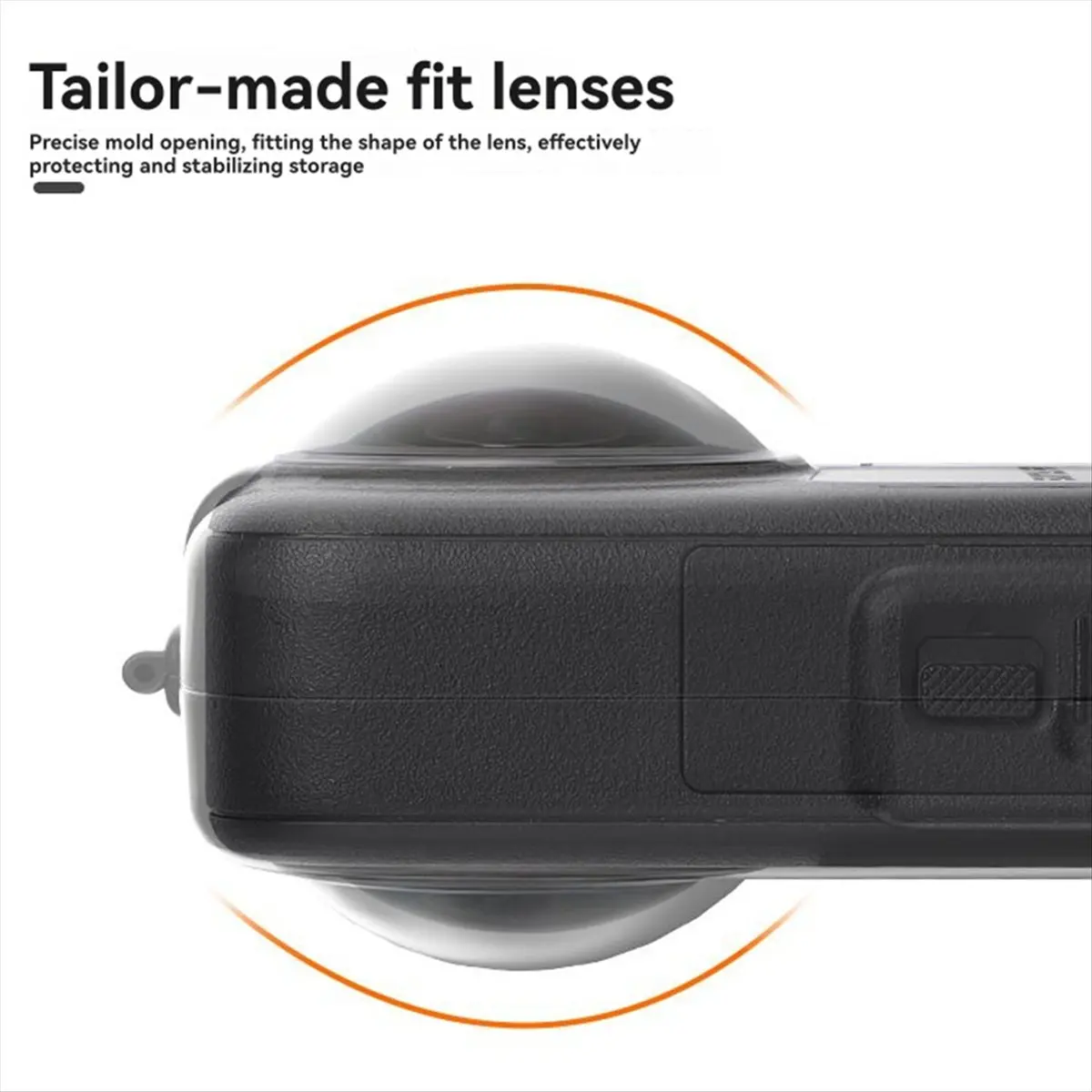 Half-Open Expansion Protective Case for 360 Storage Box Cover Anti-Drop Lens Screen for 360 Camera,A