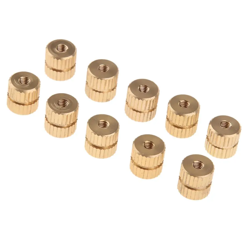 10 Pieces Copper Knurled Screw Nut for Baritone Horn Spare Parts