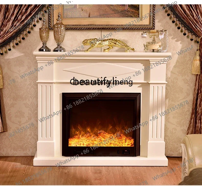 K182ZC182XXQFrench fireplace decorative cabinet, American fireplace rack simulation fire electronic fireplace core home customiz