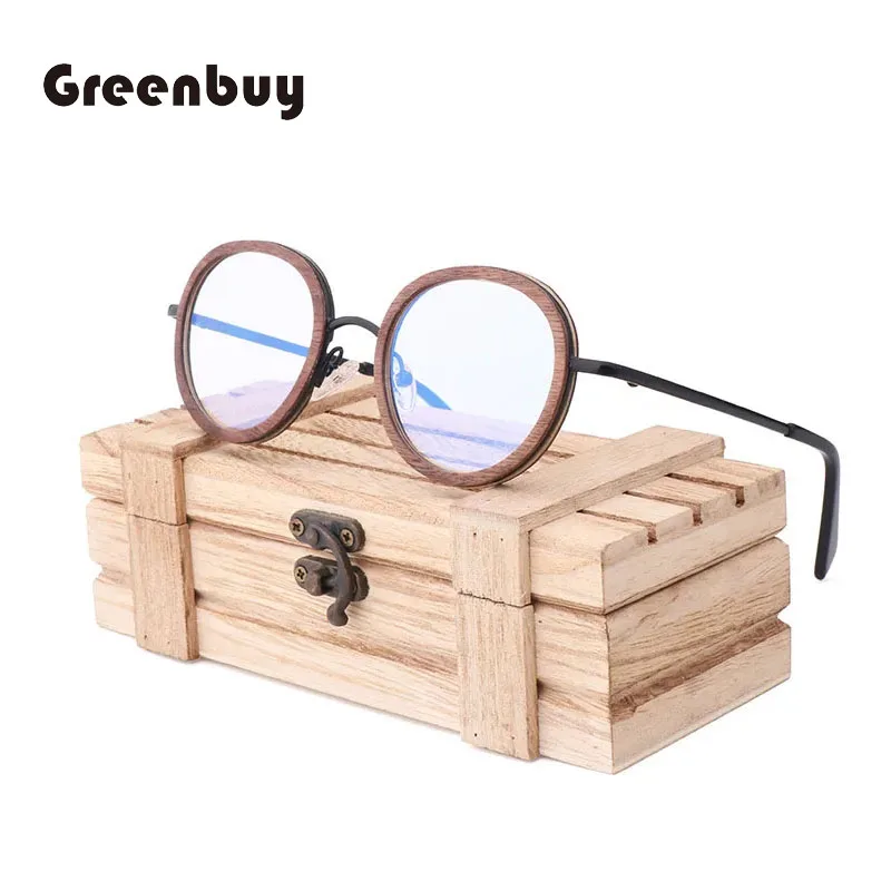 Best Selling Anti-blue Light Glasses Handmade Natural Bamboo Wood Environmental Protection Fashion Men's and Women's Custom LOGO