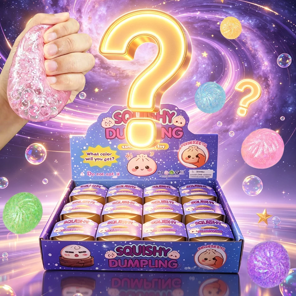 Blind box gold hidden version baozi wet and slippery rare baozi sensory steamer soft dough ball random color decompression