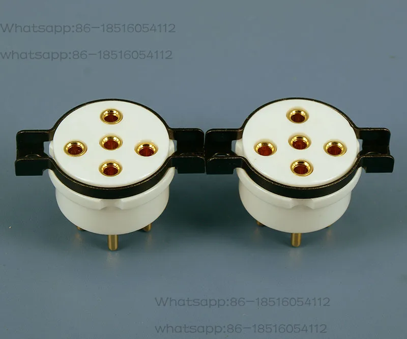 

New 5-pin Tube Ceramic Socket B5 Fits PX25 U18 U19 PX4 PX5 RGN1064