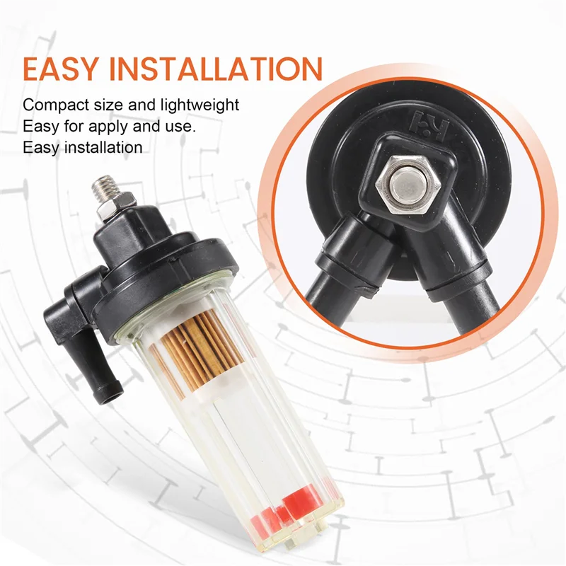 

6D8-24560-00 68V-24560-01 6D8-24560-08 Boat Motor Fuel Filter For Yamaha 30HP-100HP 115HP 8Mm-A54R