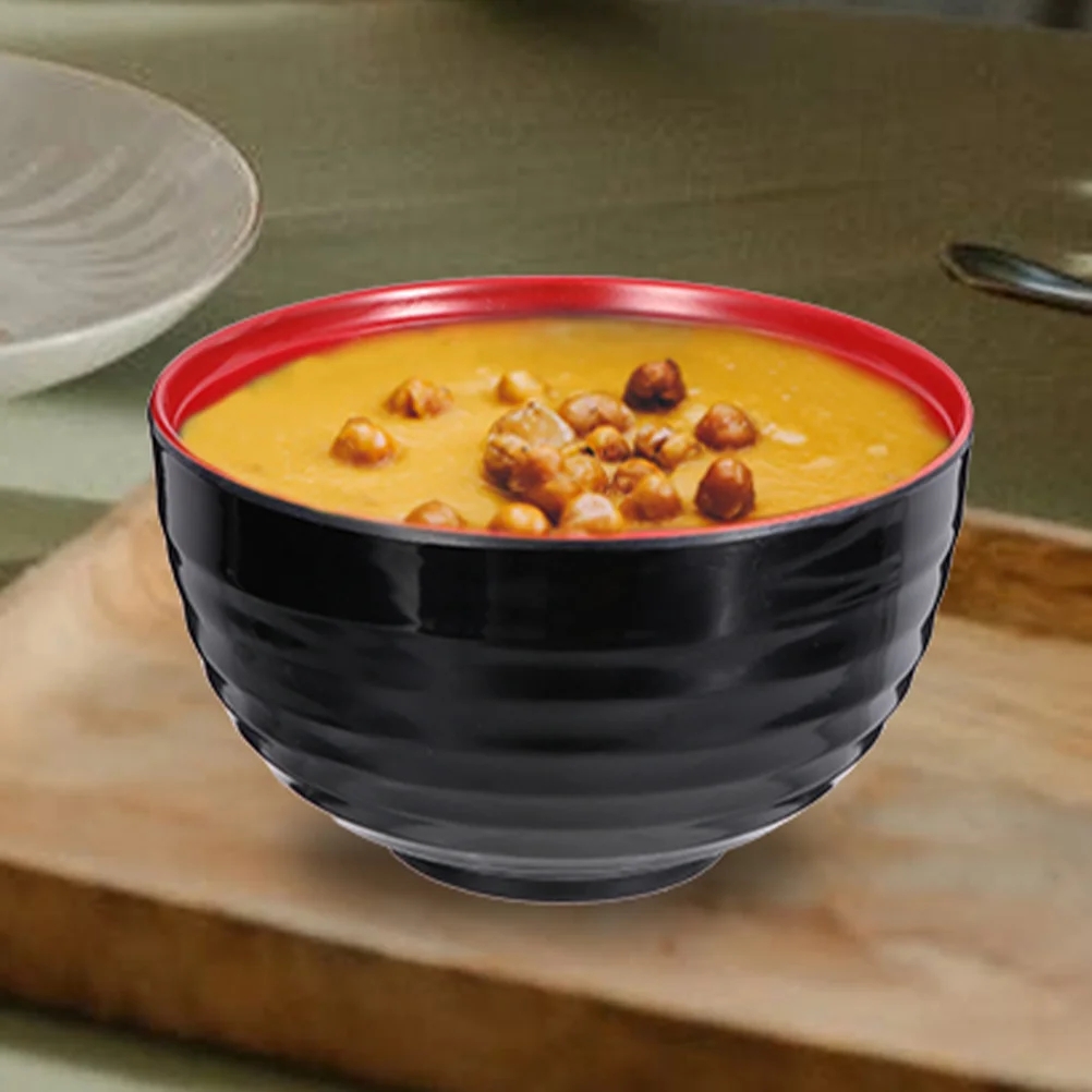 

Plastic Rice 900 Ml Unbreakable Japanese Style Soup Bowl For Ramen Noodles Rice Salad Asian Kitchen Dining Bowl