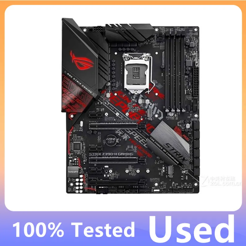 ROG STRIX Z390-H GAMING Desktop Intel Z390 DDR4 PCI-E 3.0 Main Board LGA 1151 USB3.0 M.2 SATA3 Used 100% Tested