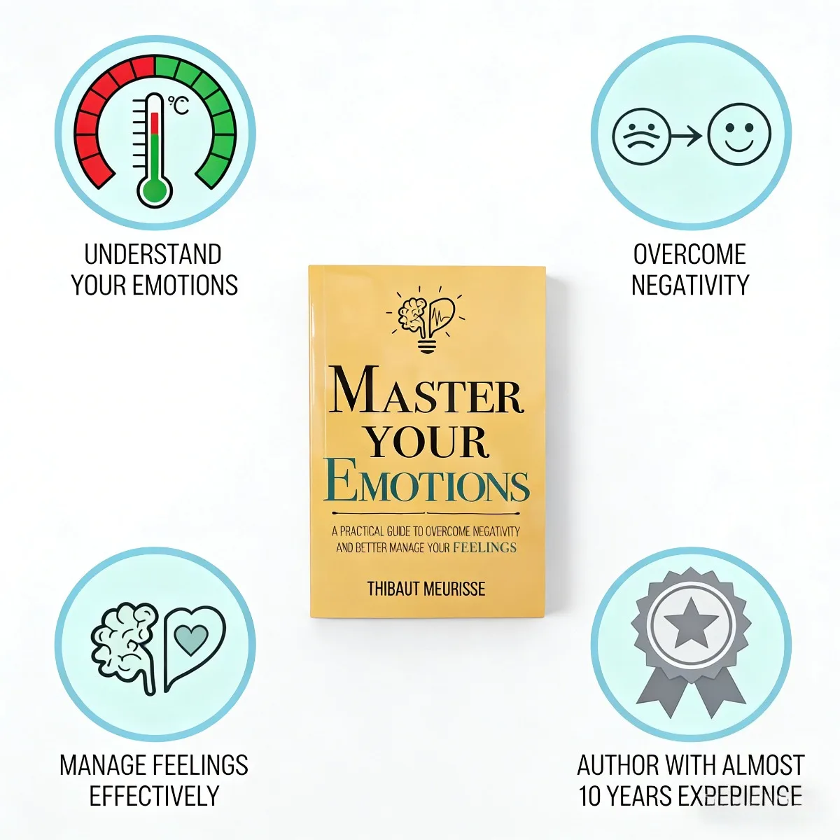 Master Your Emotions: Emotional Management & Mental Wellbeing Guide To Overcome Negativity By Thibaut Meurisse