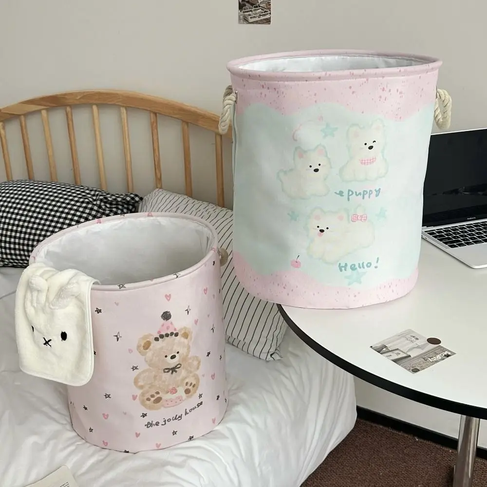

Новая складная корзина для белья, тканая мультяшная корзина для грязной одежды, прочная портативная корзина для хранения игрушек, бытовая