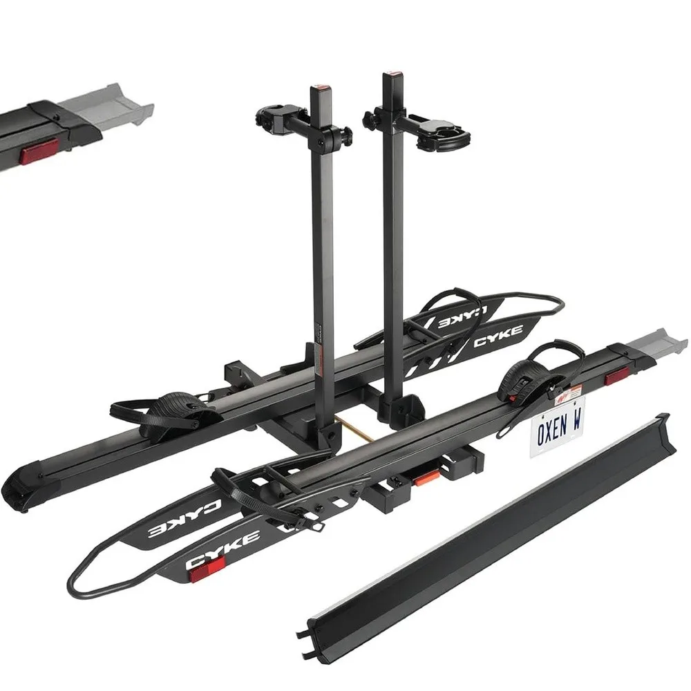 Ebike Racks for Tow Hitch 2 Bike with Ramp 200 lbs Fits 5